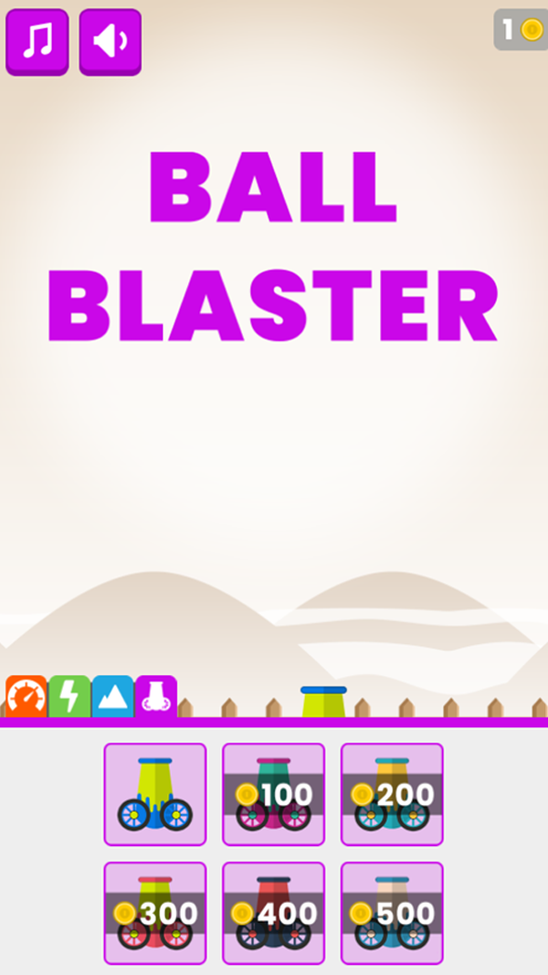 Ball Blaster Game Cannon Upgrade Screenshot.