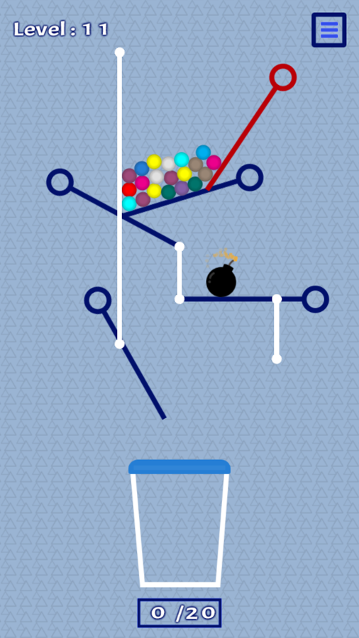 Ball Pin And Pull Game Level Progress Screenshot.