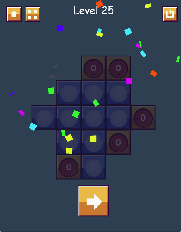 Ball Toss Puzzle Game Level Beat Screenshot.