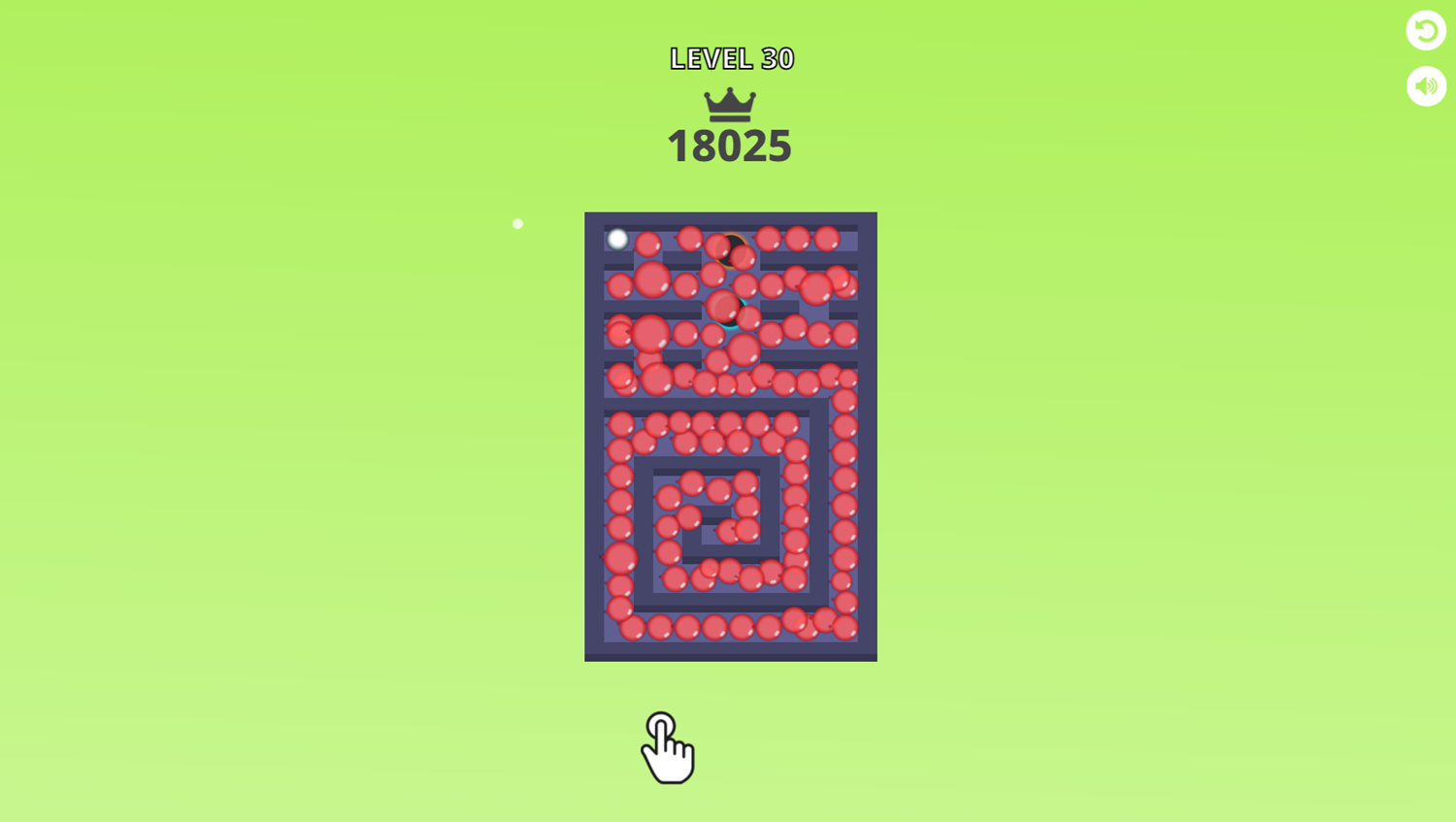 Balloon Maze Game Level 30 Screenshot.
