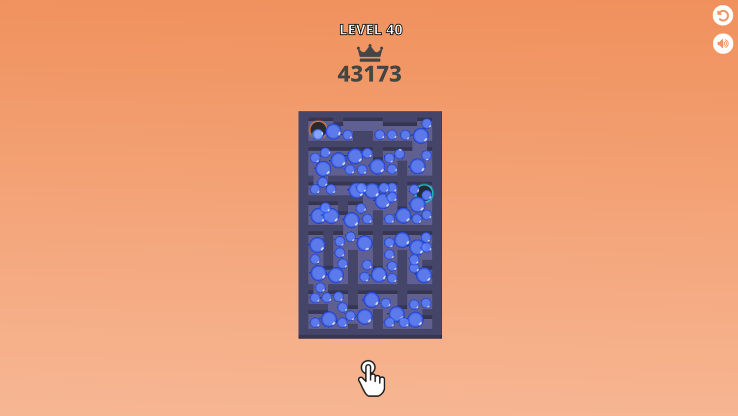 Balloon Maze Game Level 40 Screenshot.