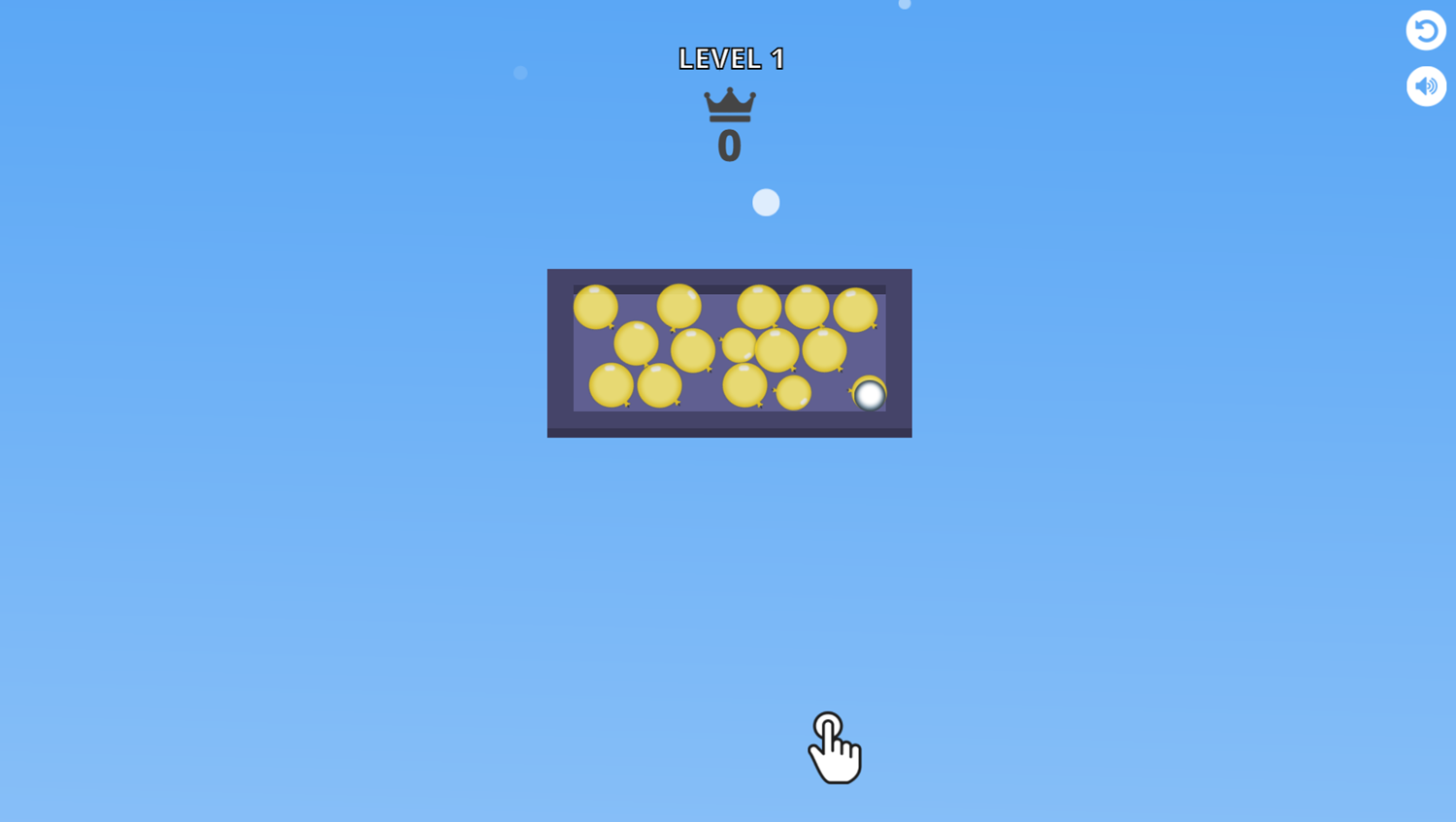Balloon Maze Game Level Start Screenshot.