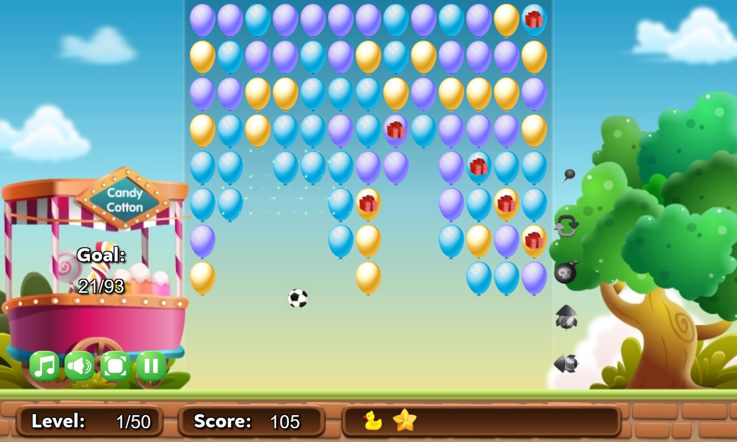 Balloon Pop Game LLevel Play Screenshot.