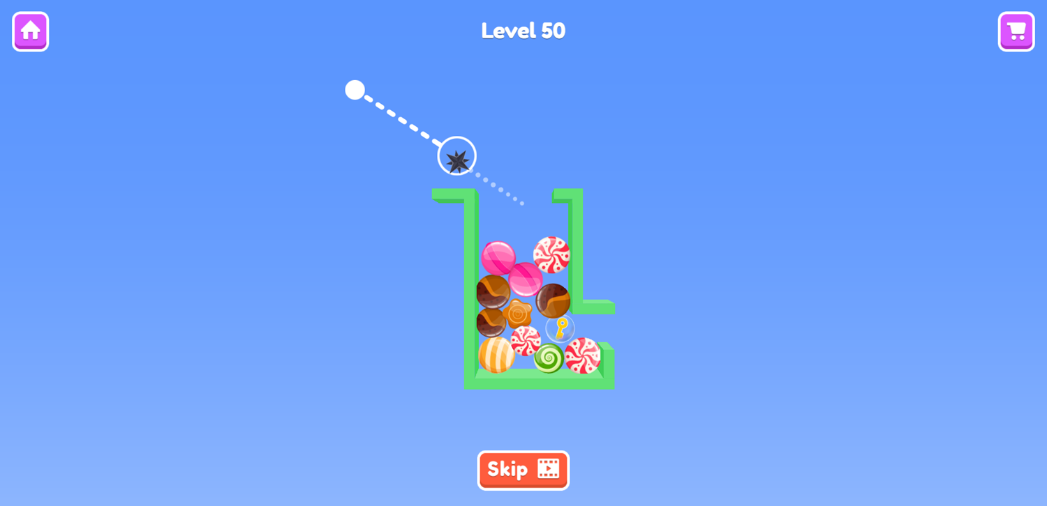 Balloon Slicer Game Screenshot.