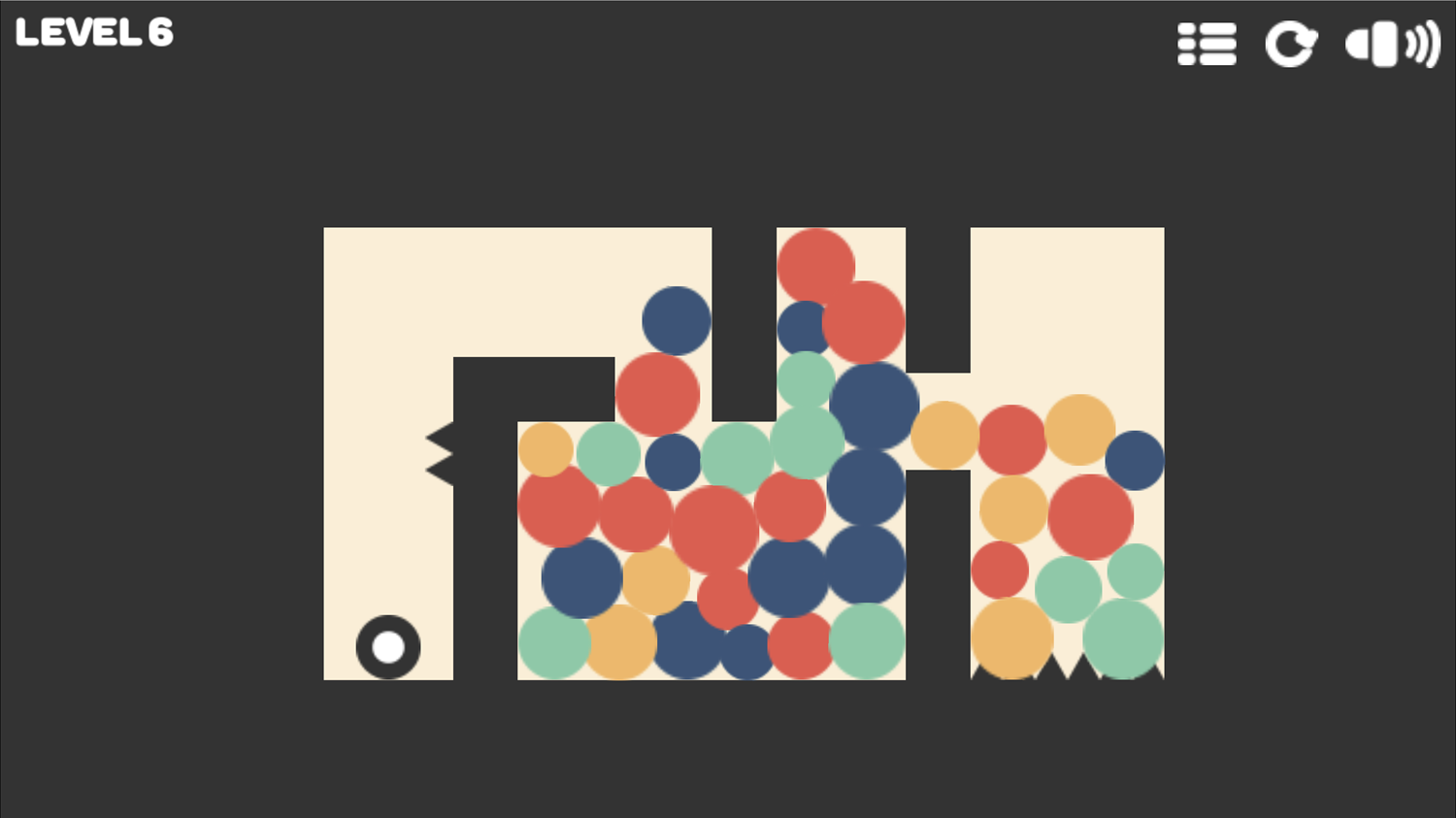 Balls Maze Game Screenshot.