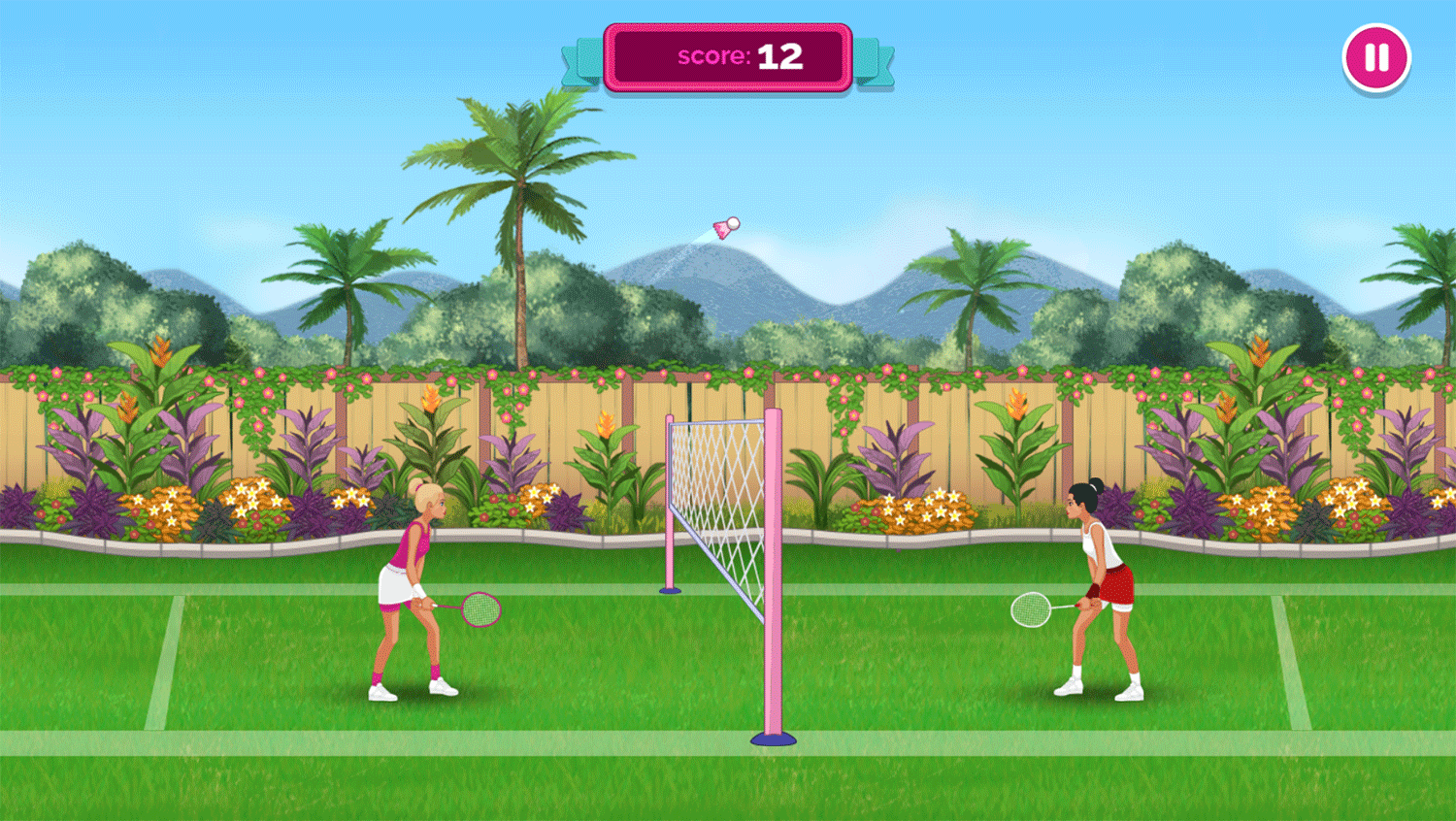 Barbie Dreamhouse Adventure Badminton with Barbie Game Screenshot.