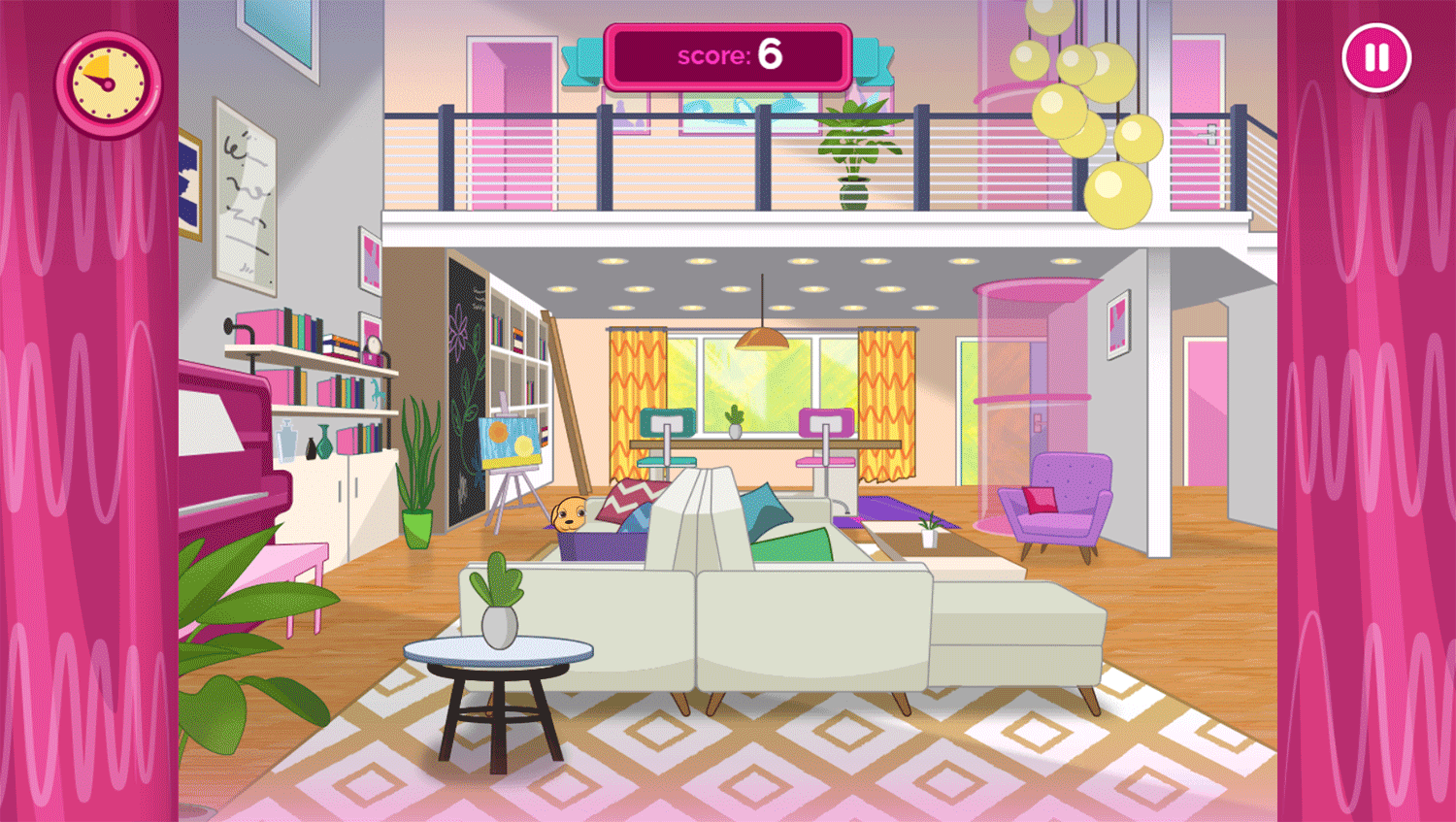 Barbie Dreamhouse Adventure Hide and Seek with Chelsea Game Screenshot.