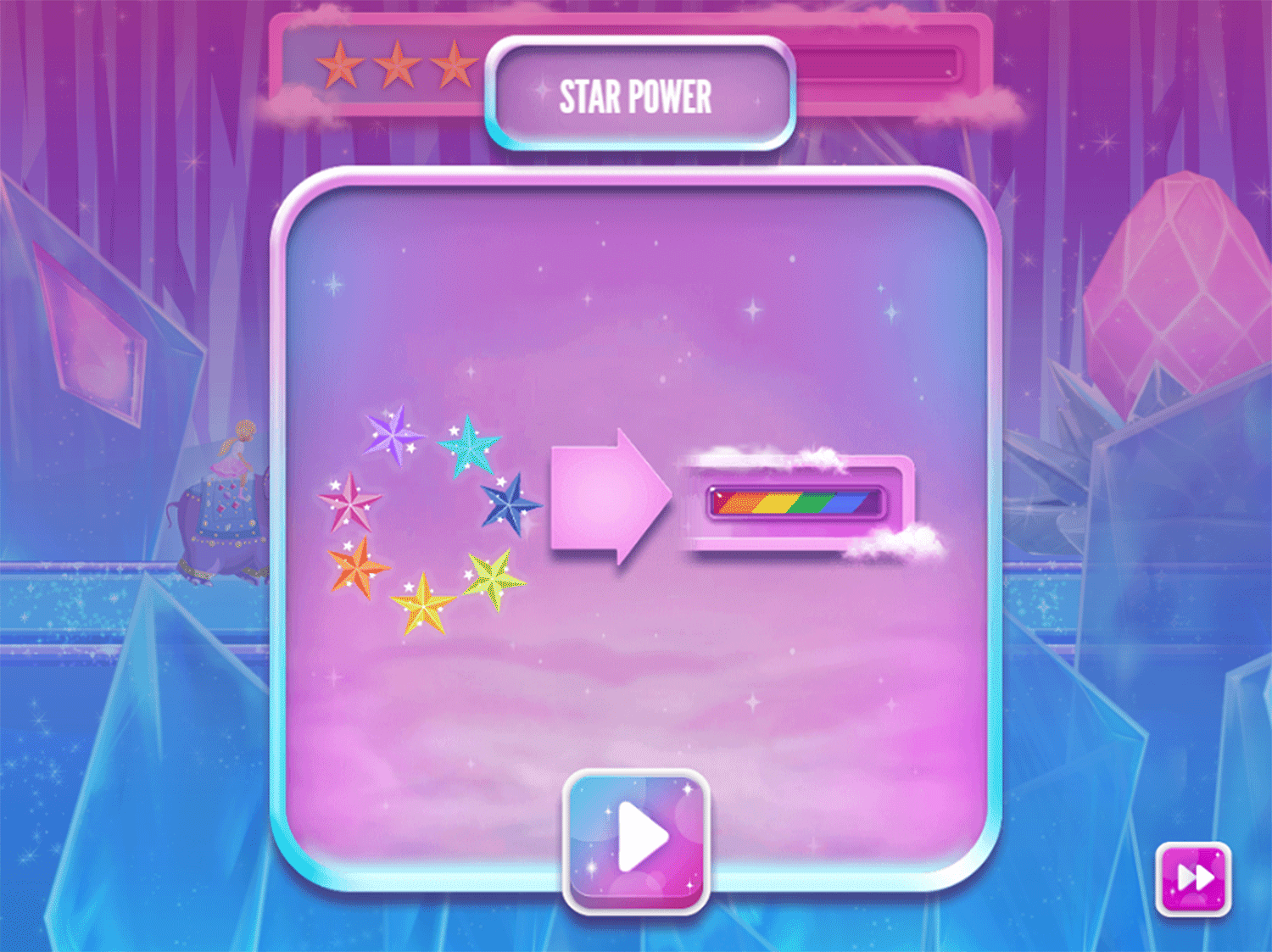 Barbie Dreamtopia Sparkle Mountain Royal Ride Game Extra Tips Screenshot.