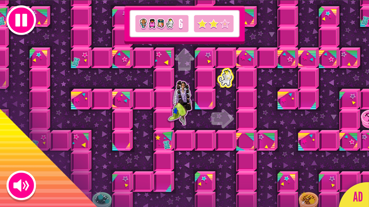 Barbie Extra Mazes Game Screenshot.