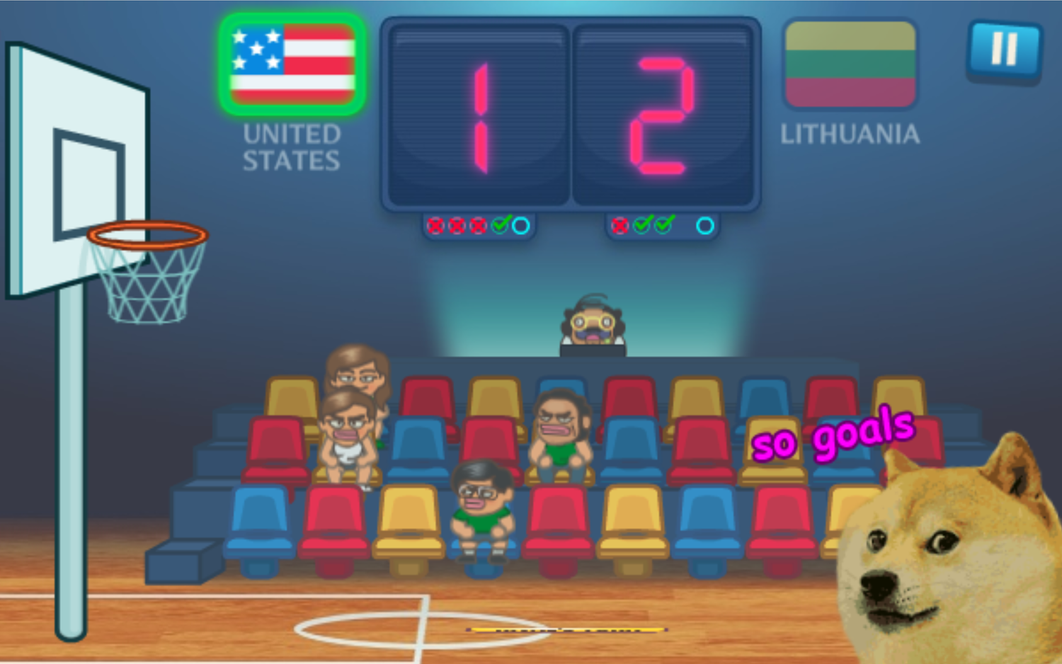 Basket Champs Shiba Inu Screenshot.