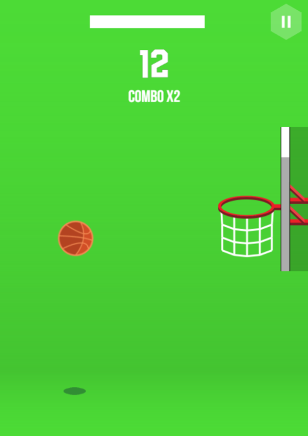 Basketball Smash Game Play Screenshot.