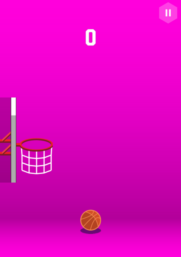Basketball Smash Game Start Screenshot.