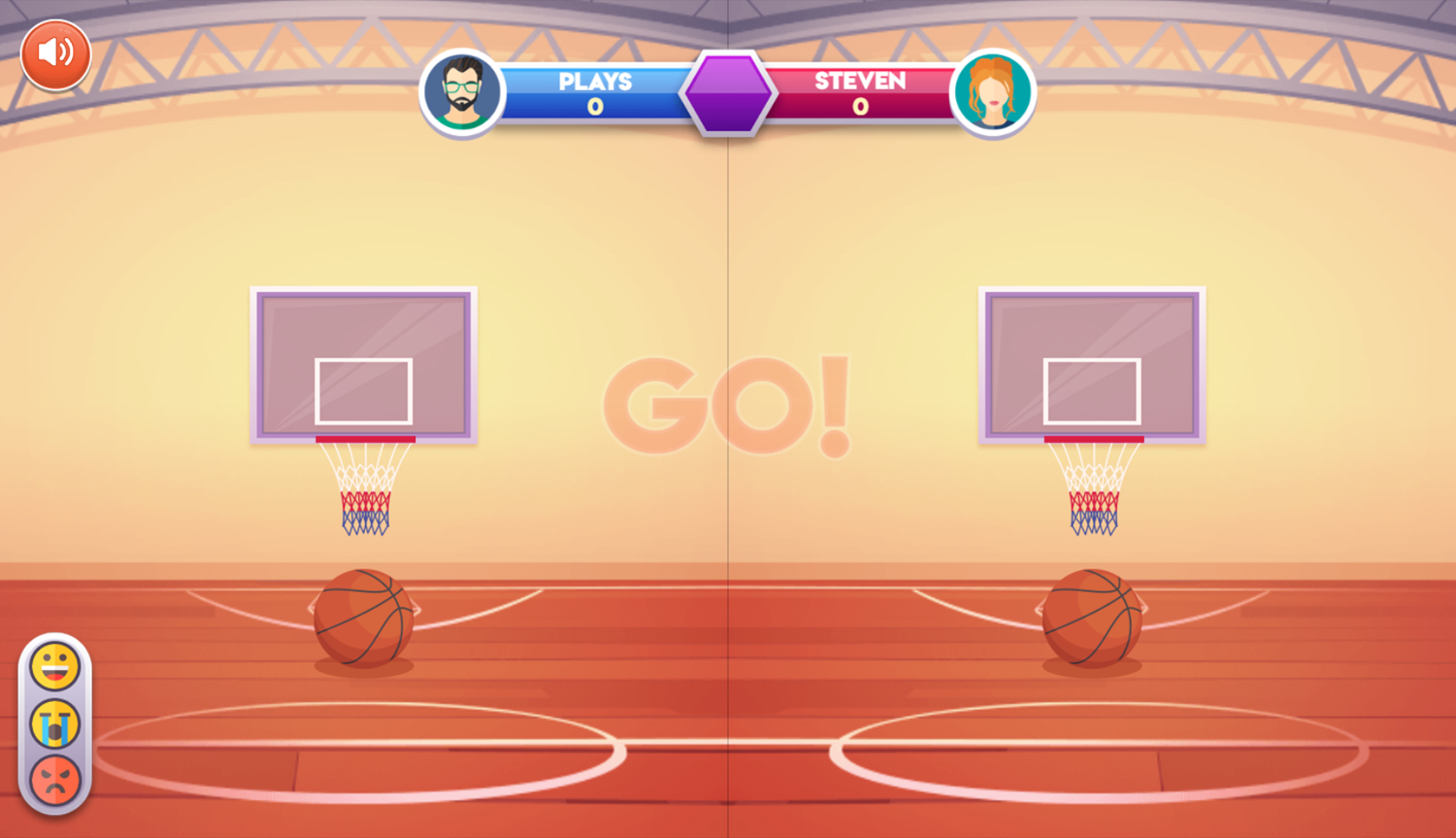 Basketball With Buddies Game Start Screenshot.