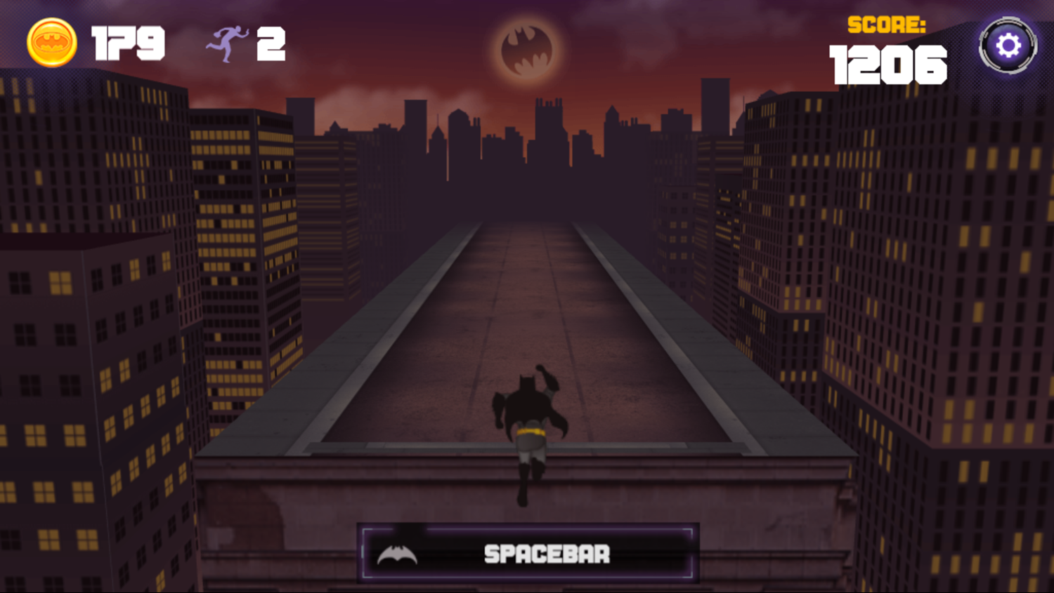 Batman Caped Crusader Chase Game Grapple Gun Screenshot.