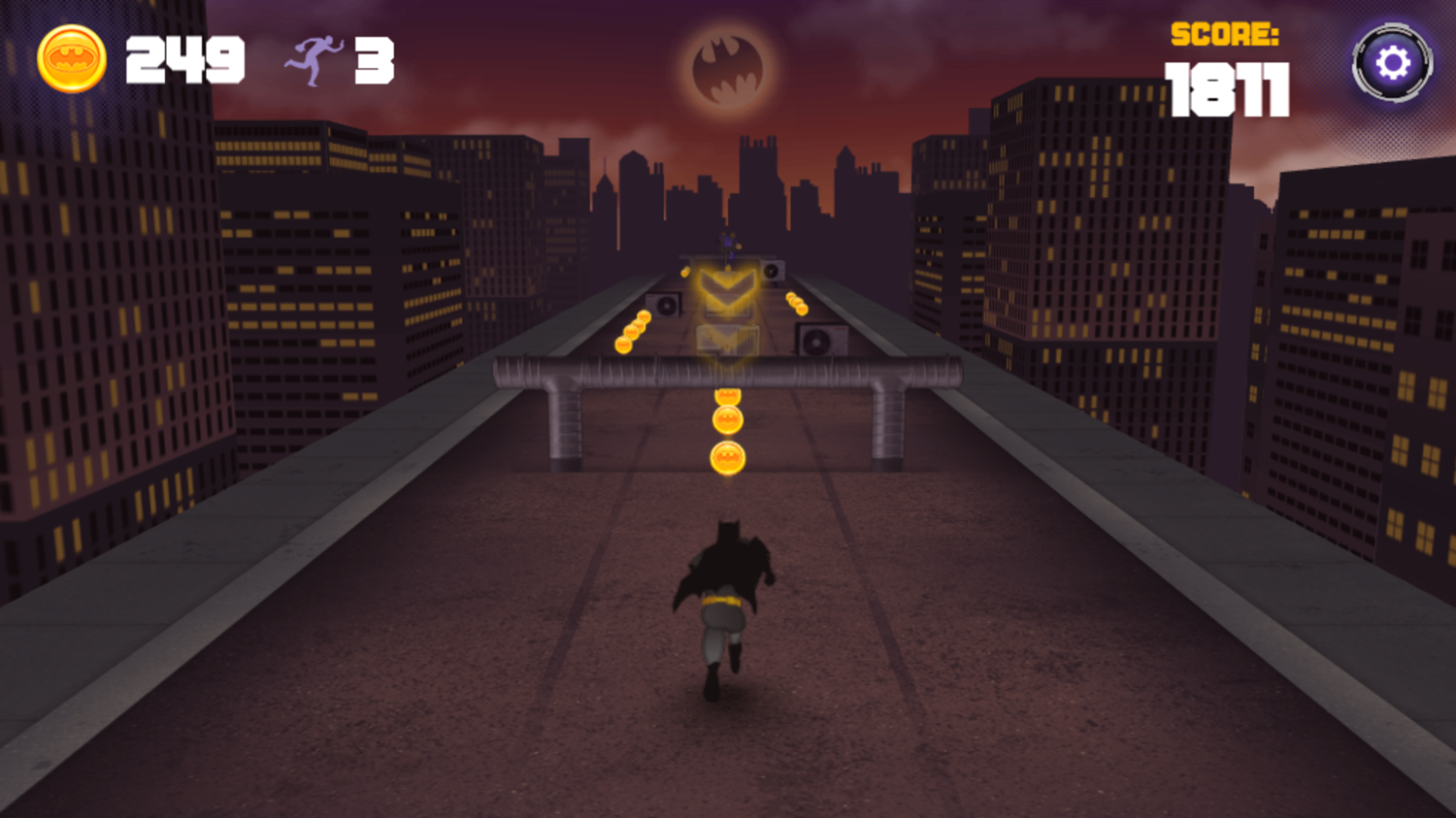 Batman Caped Crusader Chase Game Next Stage Screenshot.