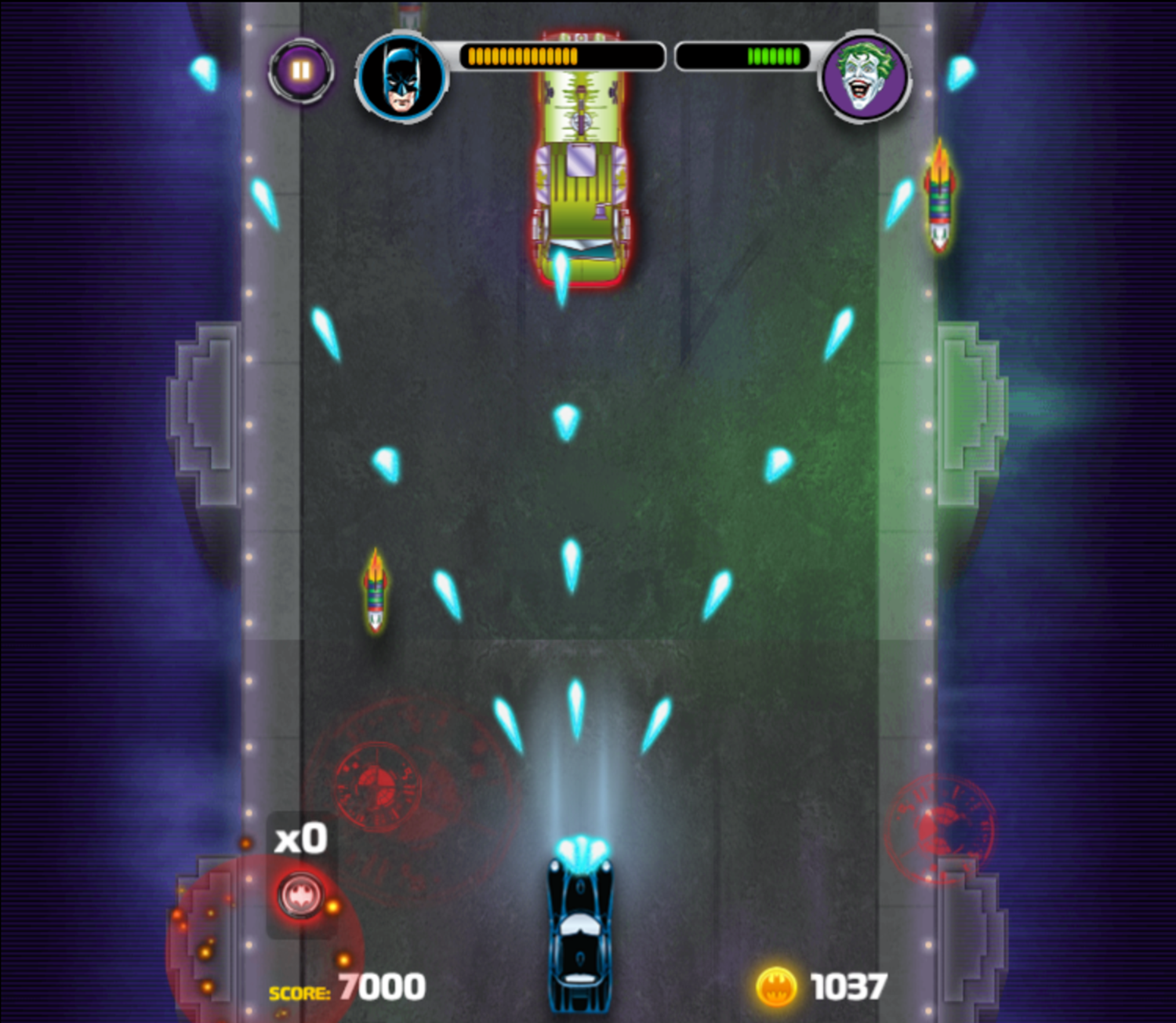 Batman Street Force Game Joker Battle Screenshot.