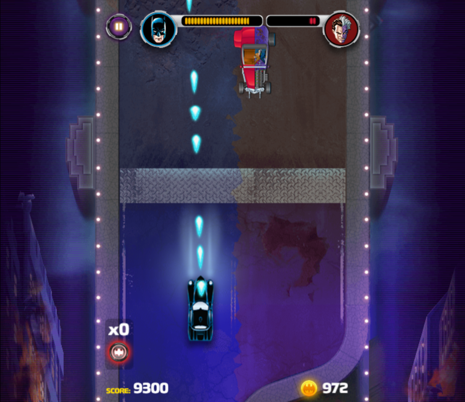 Batman Street Force Game Harvey Two Face Battle Screenshot.