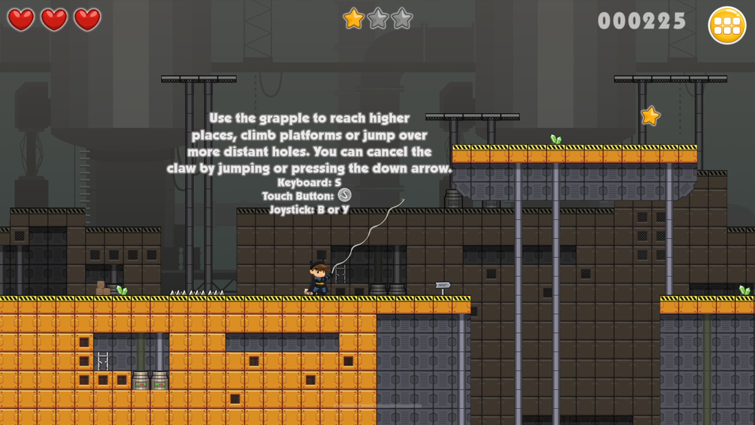 Battboy Adventure Game How To Grapple Screenshot.