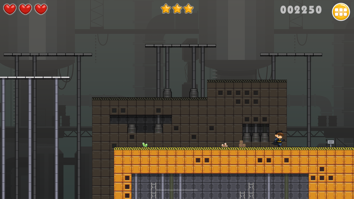 Battboy Adventure Game Level Complete Screenshot.