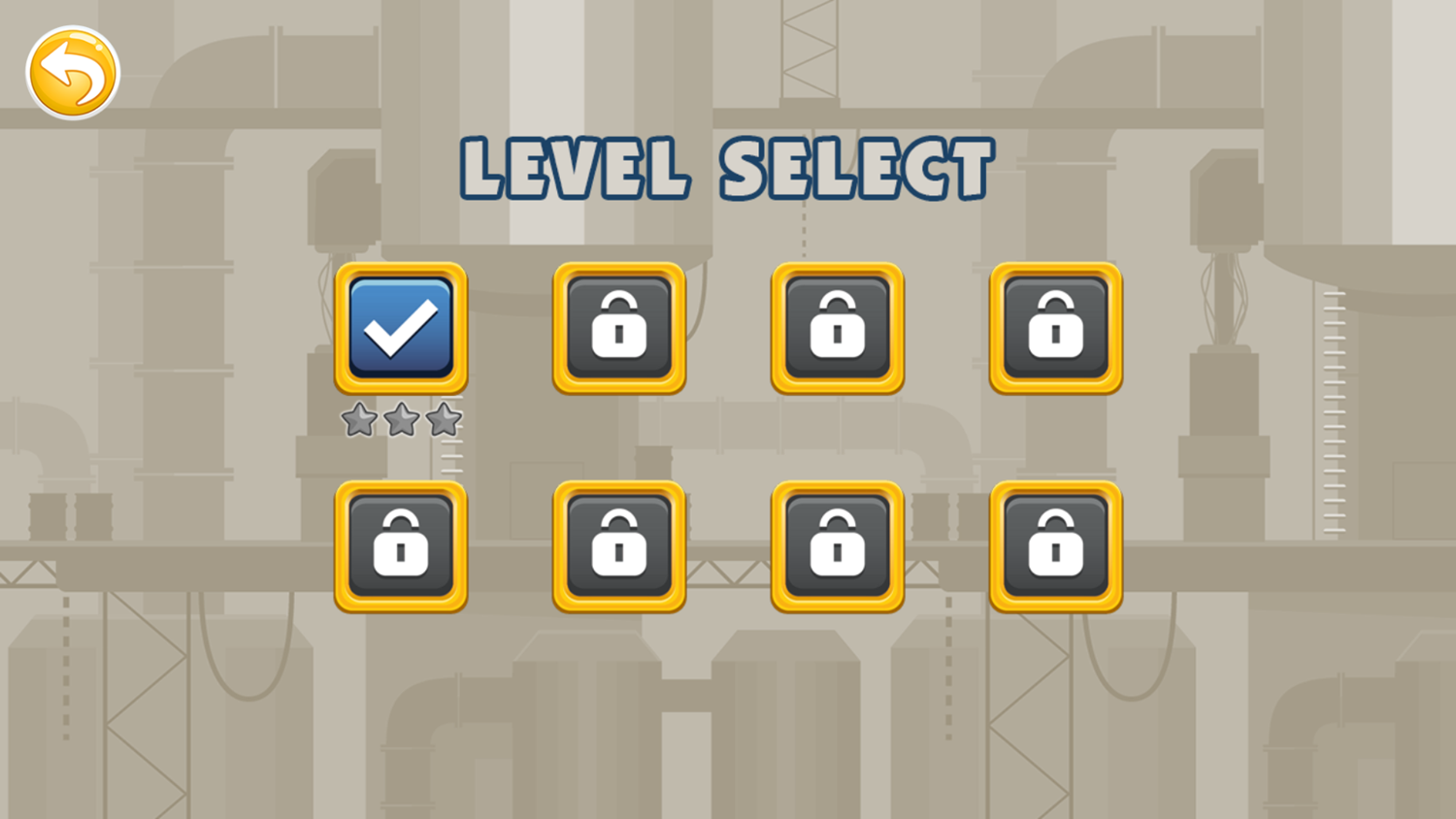 Battboy Adventure Game Level Select Screenshot.