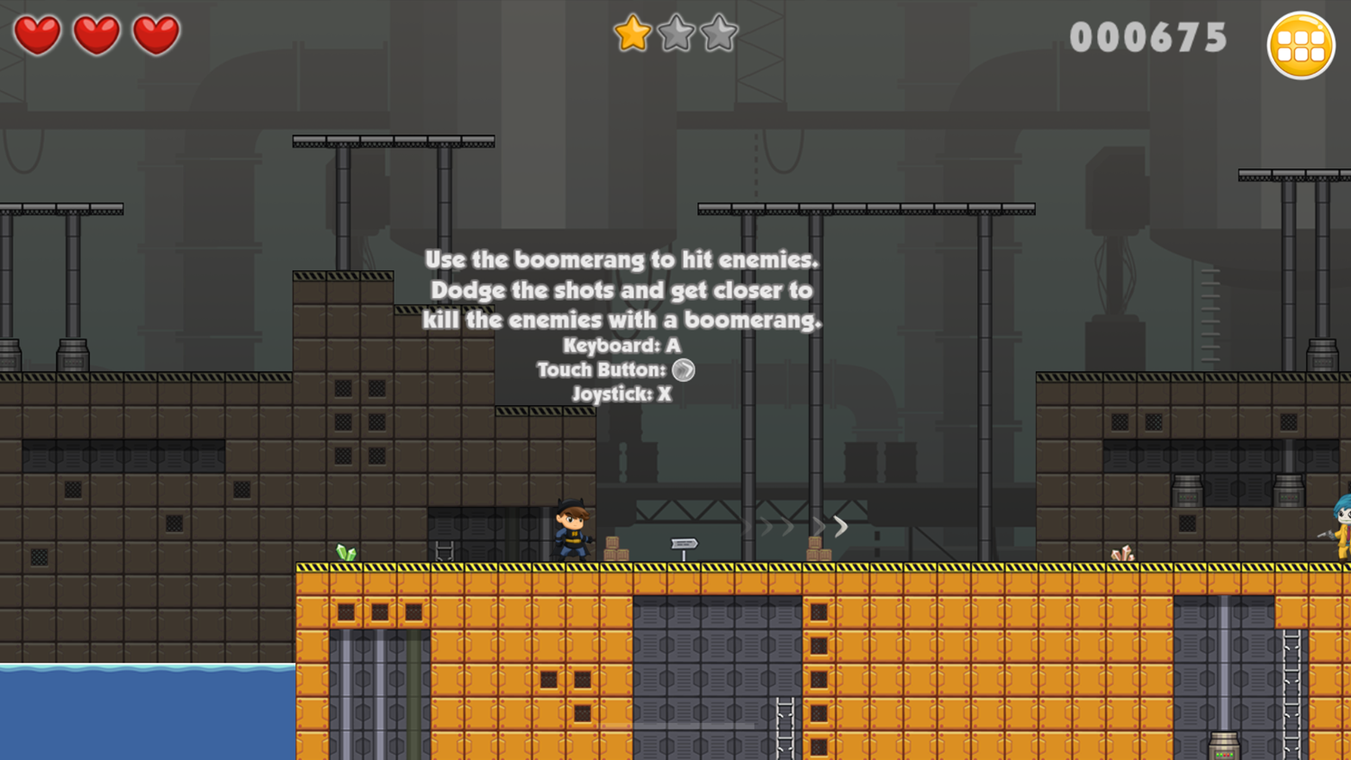 Battboy Adventure Game Play Tips Screenshot.