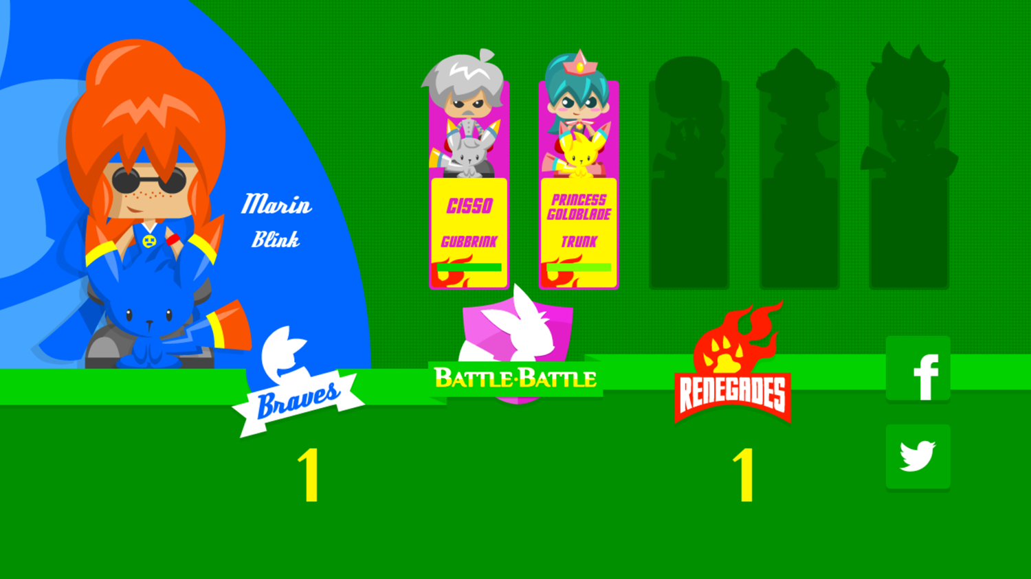 Battle Battle Game Scoring Screenshot.