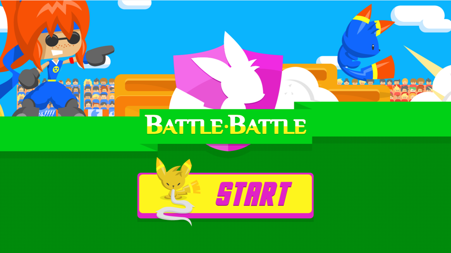 Battle Battle Game Welcome Screenshot.