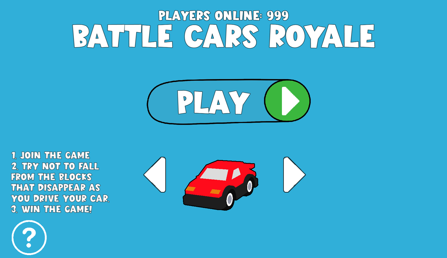 Battle Cars Royale Game How To Play Screenshot.