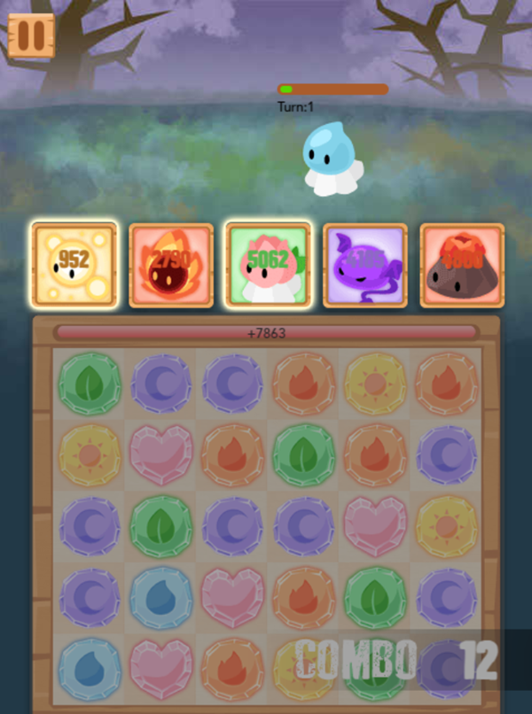 Battle Monster Game 12 Move Combo Screenshot.