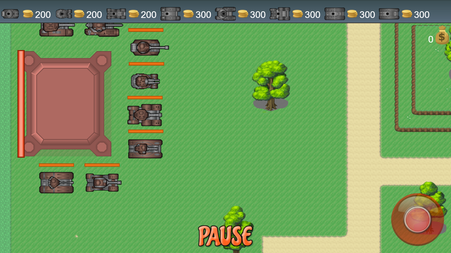 Battle Tanks Game Start Screenshot.