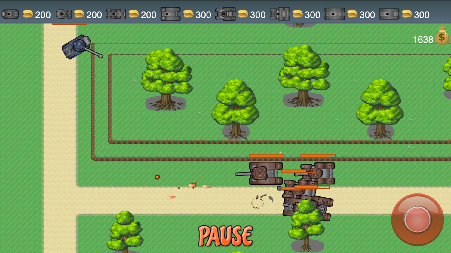 Battle Tanks Game Move Units Screenshot.