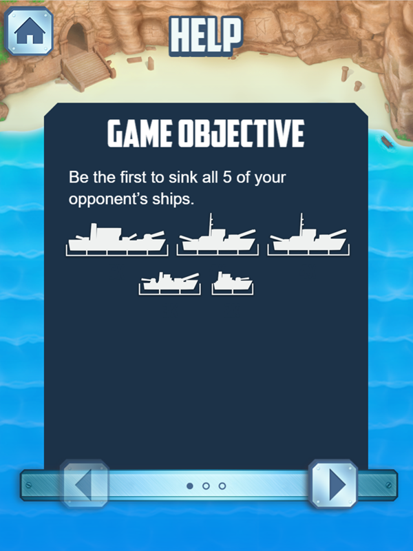 Battleships Armada Game Objectives Screenshot.