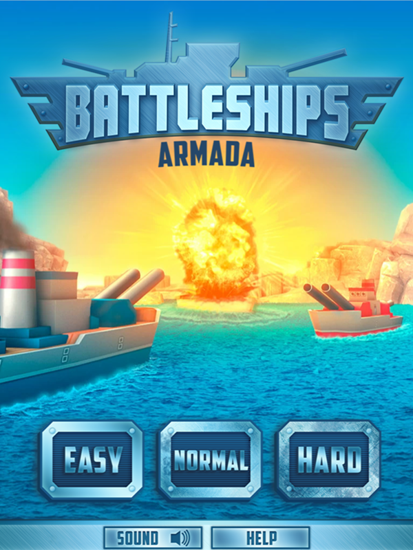 Battleships Armada Welcome Screen Screenshot.