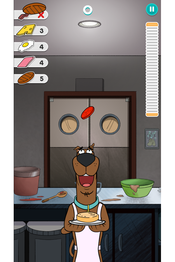 Be Cool Scooby Doo Sandwich Tower Game Screenshot.