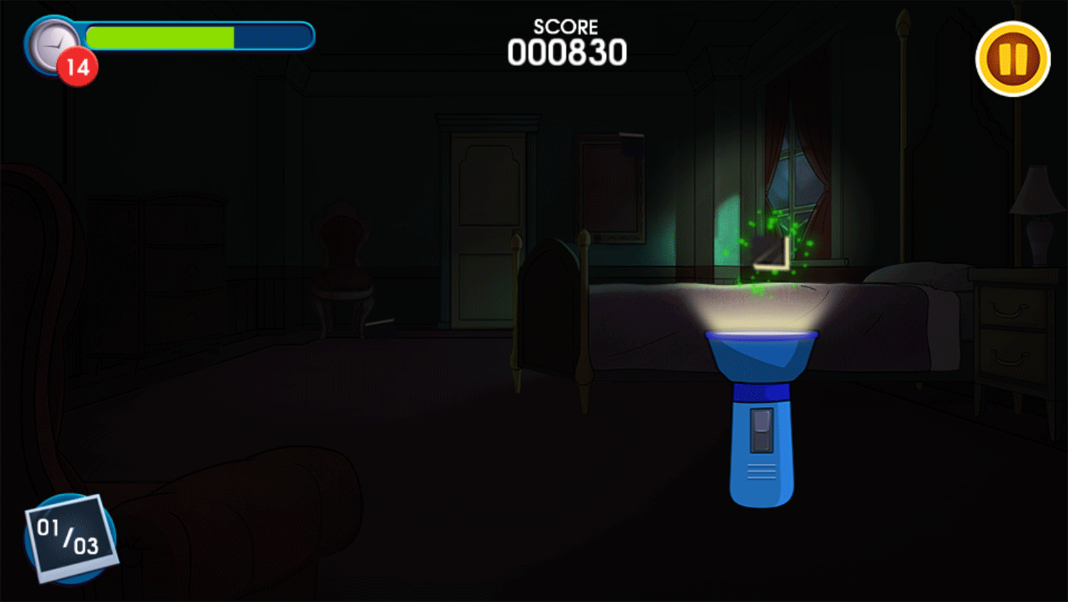 Be Cool Scooby Doo the Mysterious Mansion Find Clues Game Screenshot.