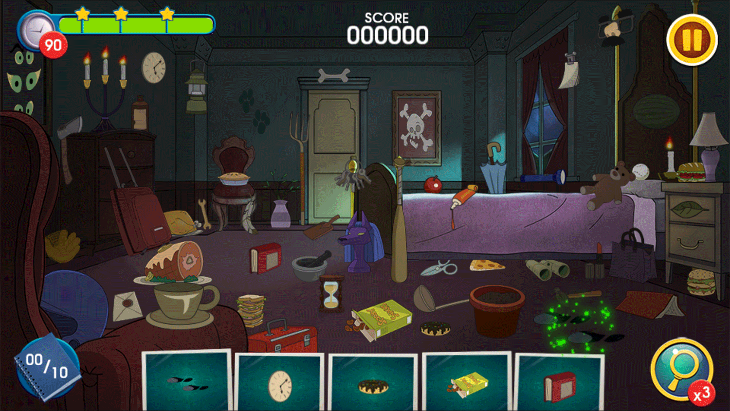Be Cool Scooby Doo the Mysterious Mansion Game Screenshot.