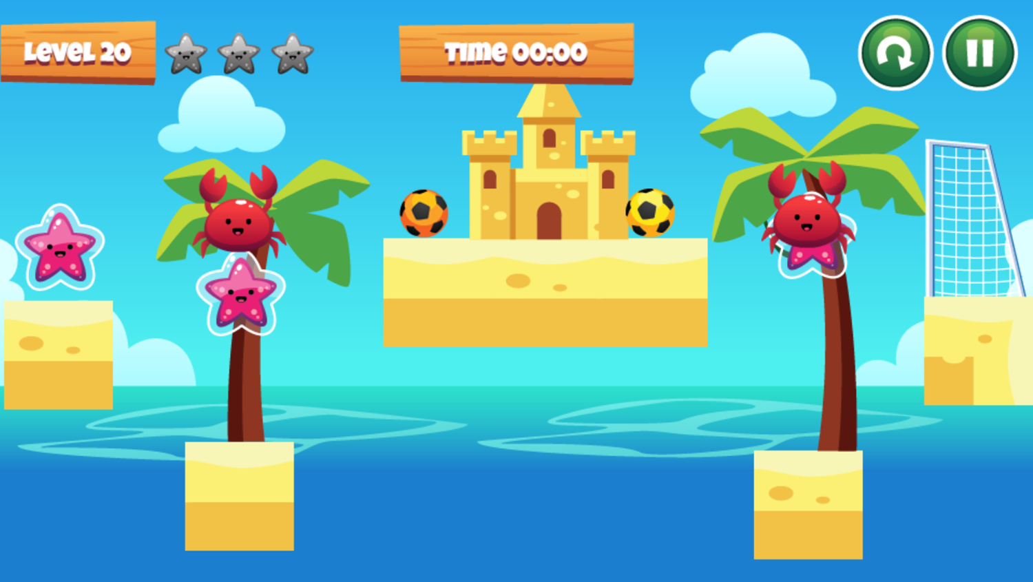 Beach Soccer Game Final Level Screenshot.