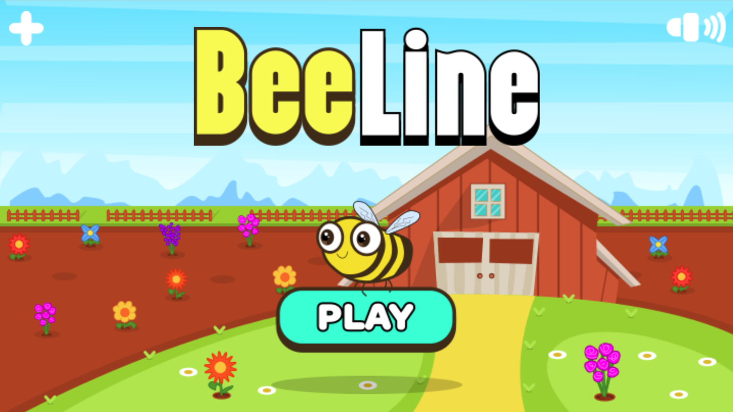 BeeLine Game Welcome Screen Screenshot.