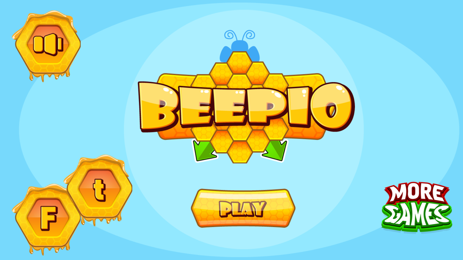 Beepio Welcome Screen Screenshot.
