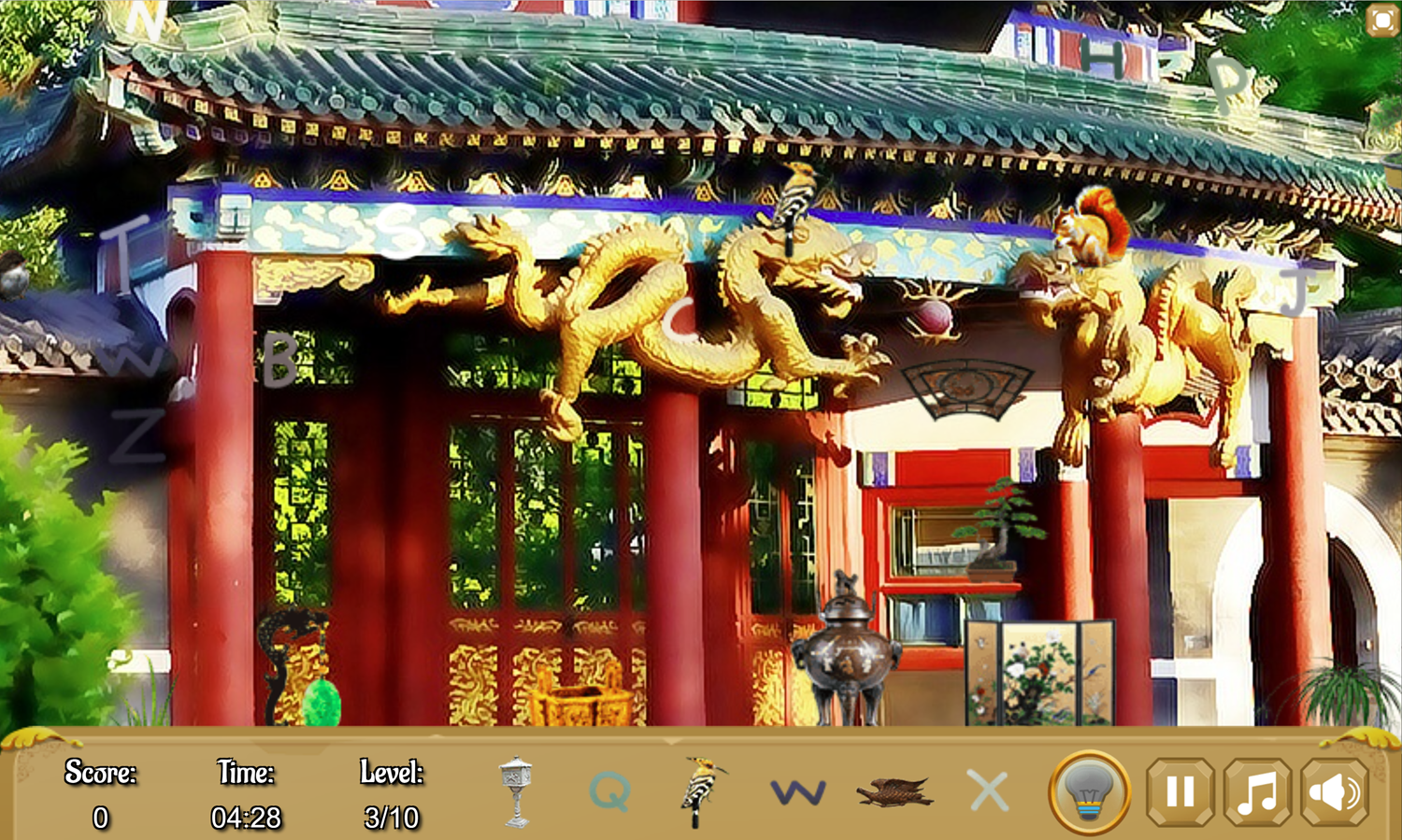 Beijing Hidden Objects Game Zoomed In Screenshot.