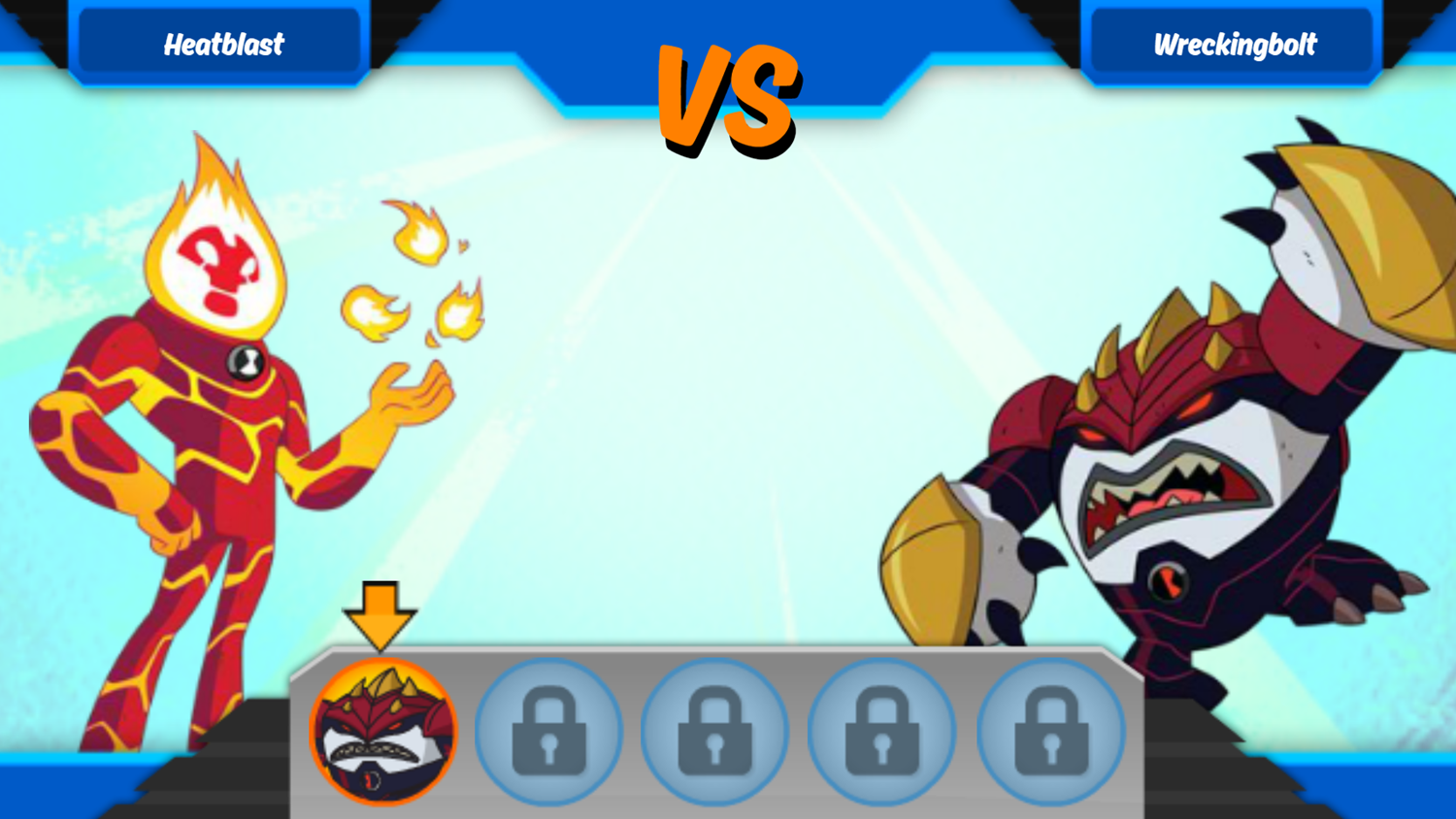 Ben 10 Alien Rivals Game Versus Screenshot.