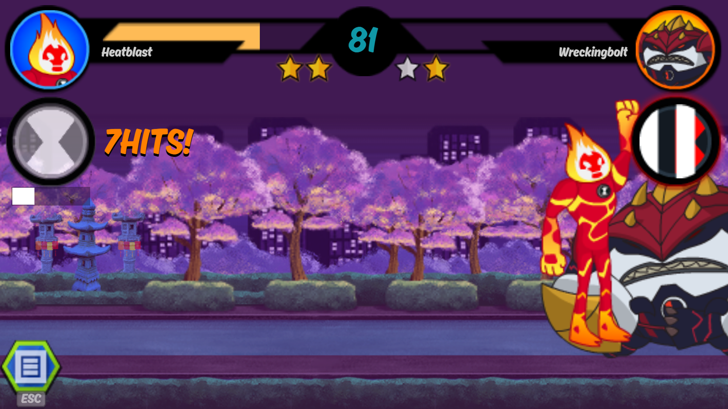 Ben 10 Alien Rivals Game Win Screenshot.