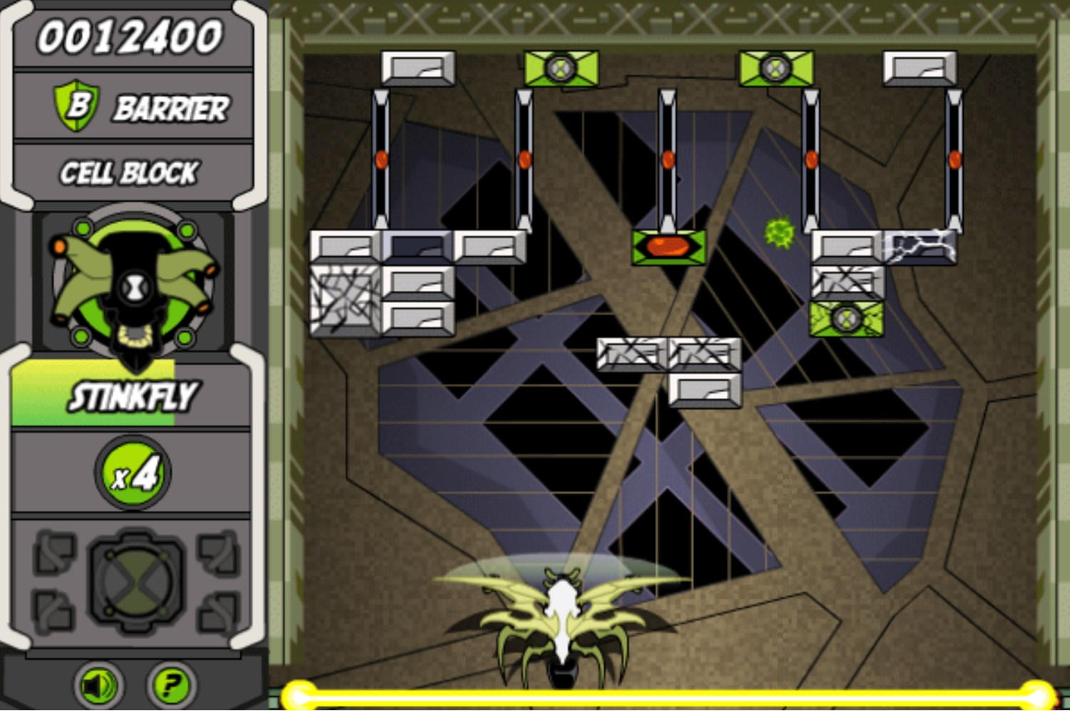 Ben 10 Blockade Blitz Game Screenshot.