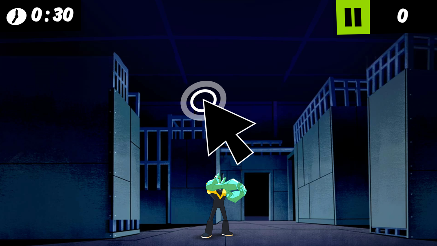 Ben 10 Diamonhead Shoot Game How To Play Screenshot.