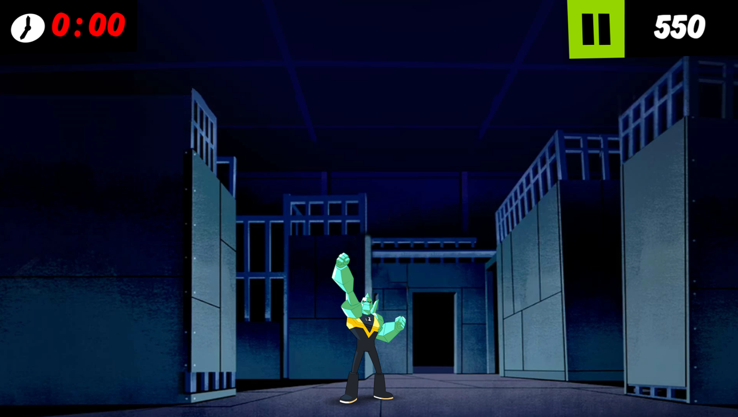 Ben 10 Diamonhead Shoot Game Level Complete Screenshot.