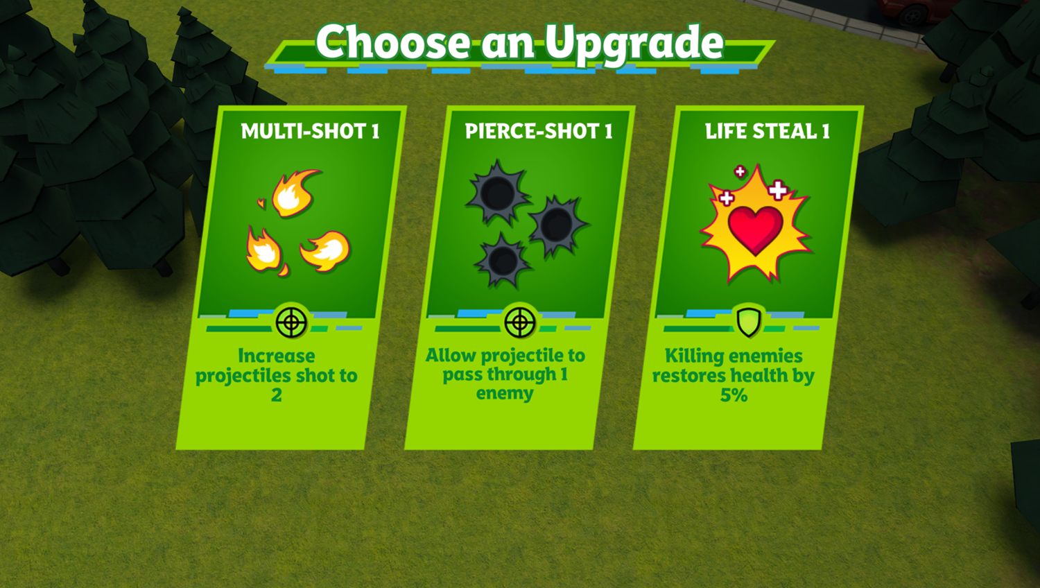 Ben 10 Drone Destruction Game Choose Upgrade Screenshot.