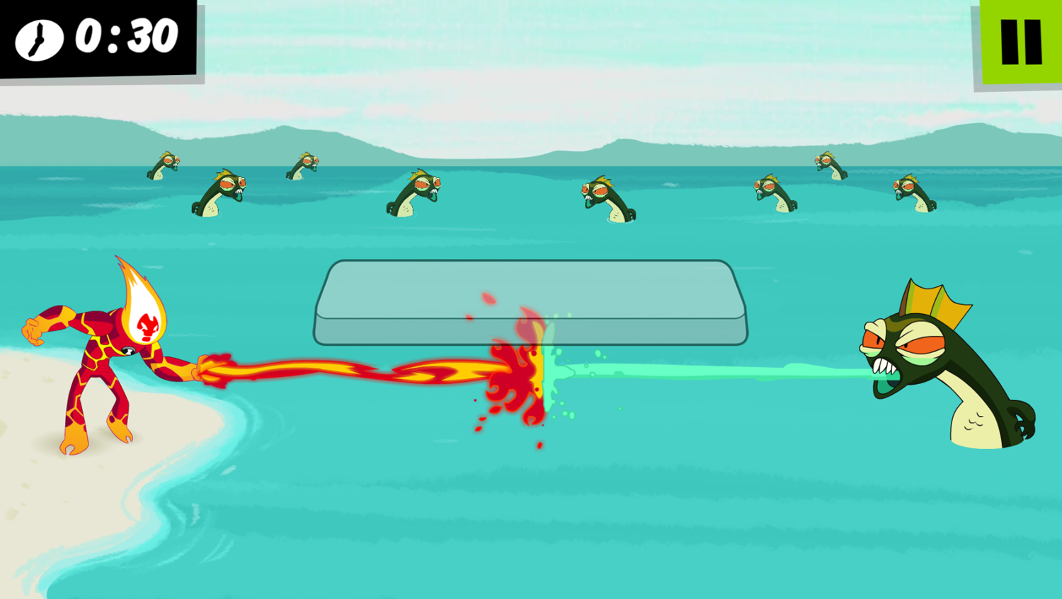 Ben 10 Heatblast fight Game How To Play Screenshot.