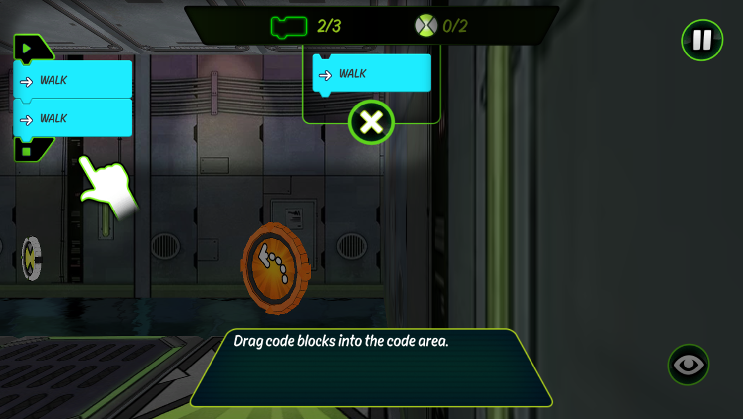 Ben 10 Omnicode Game Play Tips Screenshot.