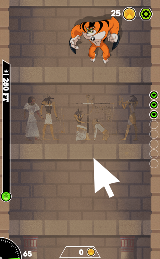 Ben 10 Tomb of Doom Game Instructions Screenshot.