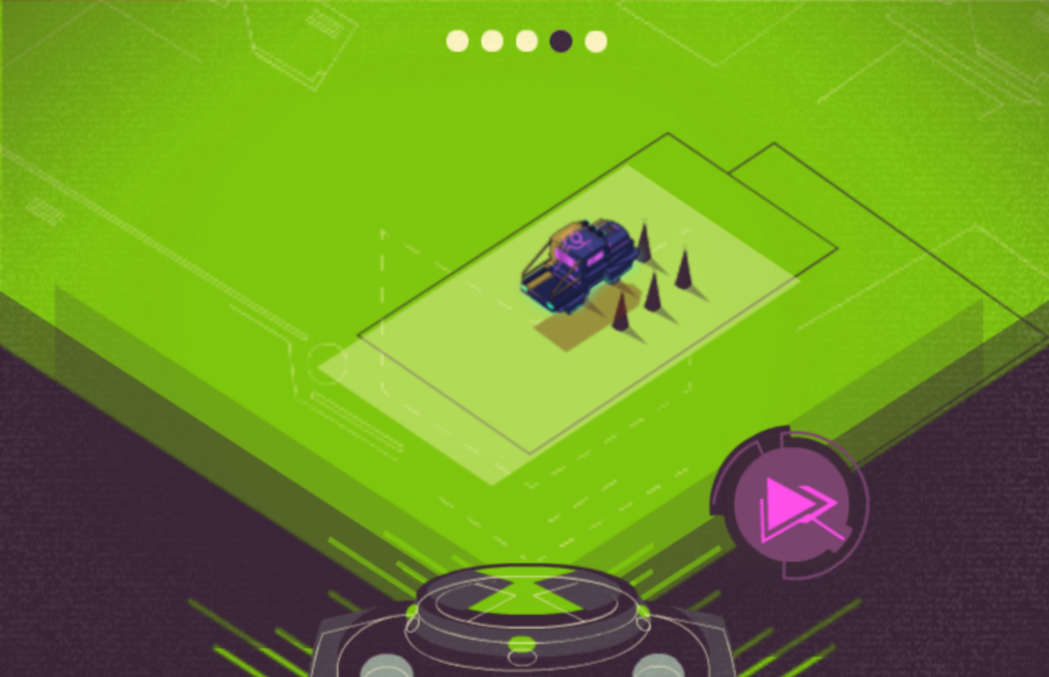 Ben 10 Upgrade Chasers Game Hover Mode Screenshot.